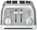 Cuisinart CPT-180WP1 4-Slice Metal Classic Toaster, White/Stainless Steel