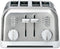 Cuisinart CPT-180WP1 4-Slice Metal Classic Toaster, White/Stainless Steel