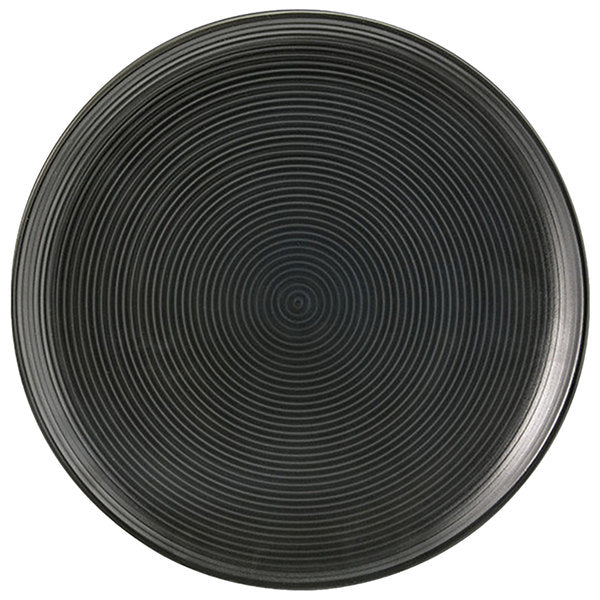 FOH DSP022BKP22 9.5" Round Spiral Plate - Ink