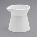 FOH Bright White Cinched Porcelain Creamer