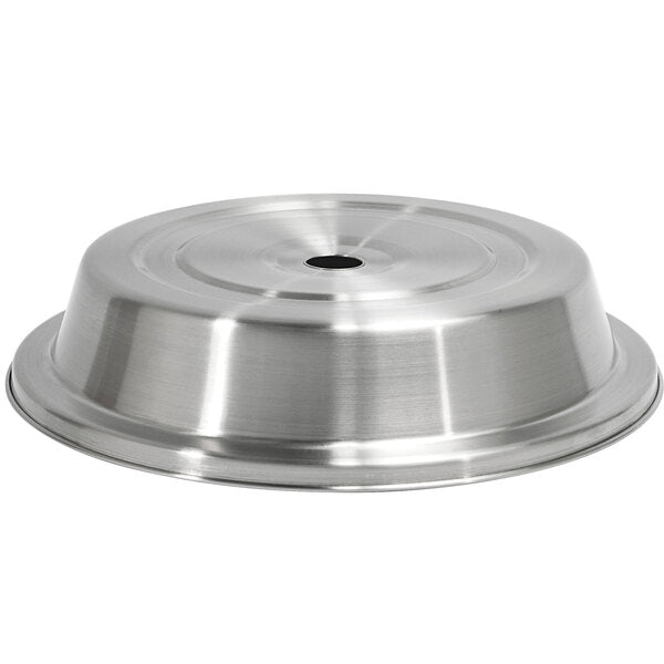 FOH DCV004BSS23 11” Round Brushed Stainless Plate Cover – Silver