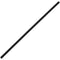 5" Black Unwrapped Coffee Stirrer / Sip Straw - 10000/Case