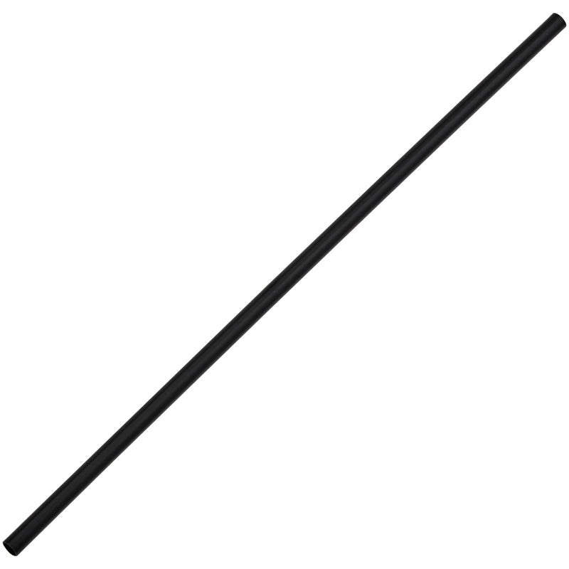 5" Black Unwrapped Coffee Stirrer / Sip Straw - 10000/Case