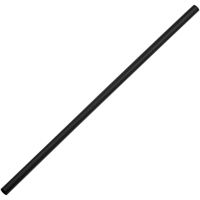 7 3/4" Jumbo Black Unwrapped Straw - 5000/Case