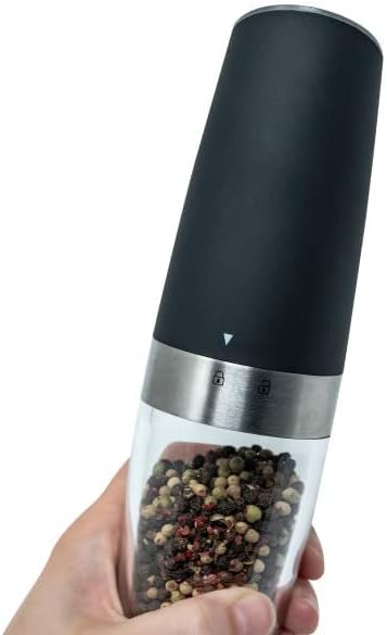 Cuisinart CSS-2424 Gravity Salt and Pepper Spice Mill with Blue LED Light, 2/3 Cup Capacity