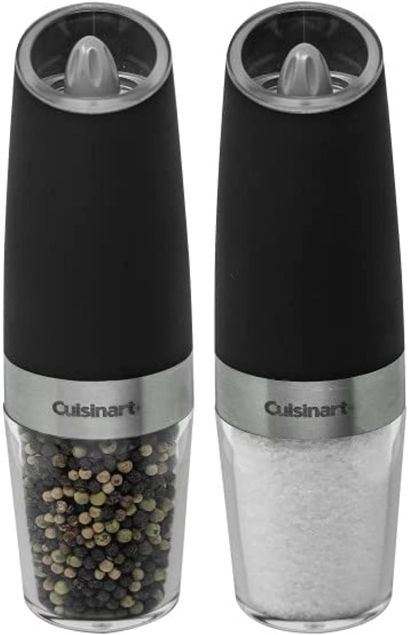 Cuisinart CSS-2424 Gravity Salt and Pepper Spice Mill with Blue LED Light, 2/3 Cup Capacity