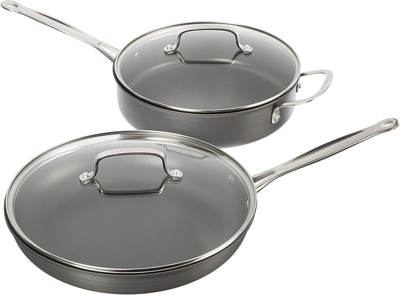 Cuisinart 17-Piece Cookware Set, Chef's Classic Nonstick Hard Anodized, 66-17