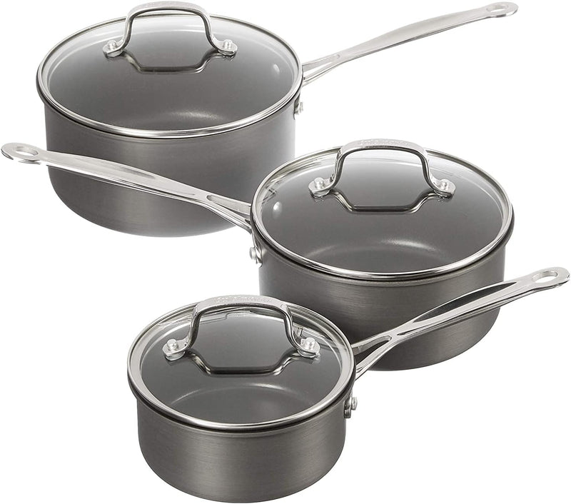 Cuisinart 17-Piece Cookware Set, Chef's Classic Nonstick Hard Anodized, 66-17