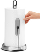 simplehuman Tension Arm Standing Paper Towel Holder, Brushed Stainless Steel