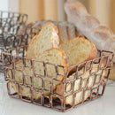 FOH BHO044GOI22 6" Square Coppered Link Basket
