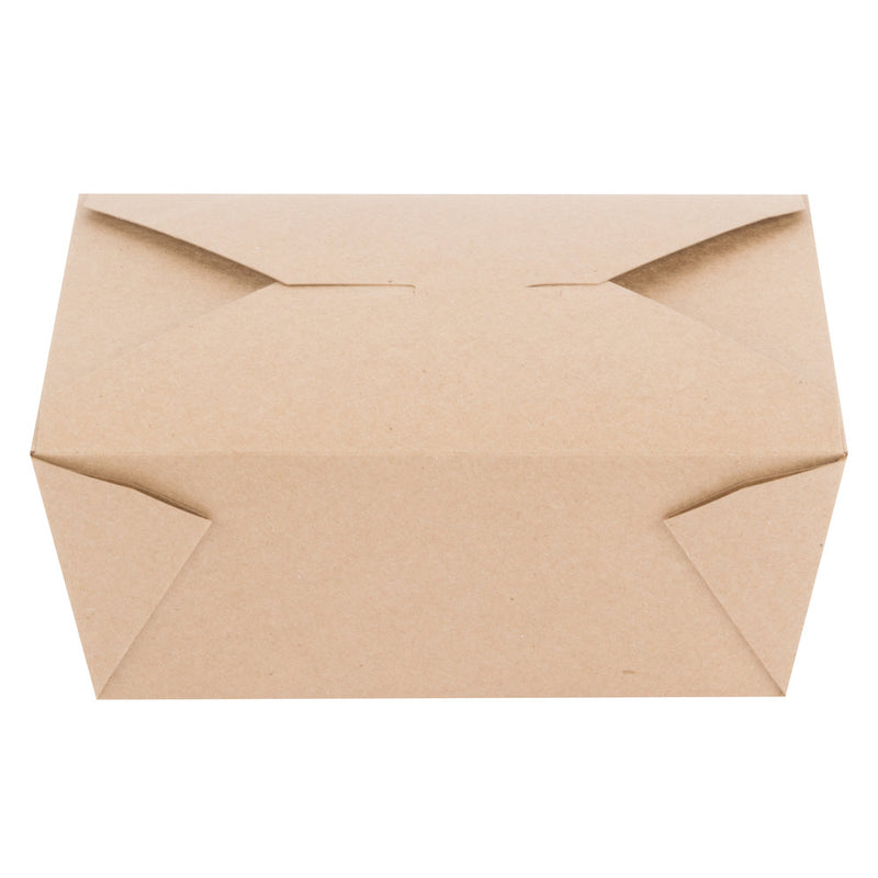 8 3/4" x 6 1/2" x 3 1/2" Kraft Microwavable Folded Paper