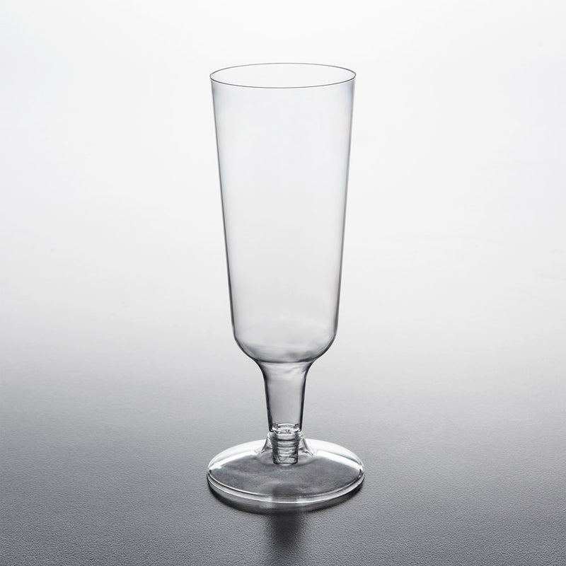 Disposable Champagne Flute - Plastic Glass - 120/Cs