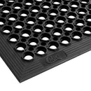 3' x 5' Black Rubber Anti-Fatigue Floor Mat