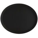 27" x 22" Black Oval Non-Skid Serving Tray