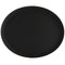 27" x 22" Black Oval Non-Skid Serving Tray