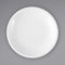 4" Round Bright White Coupe Stoneware Plate - 36/Case