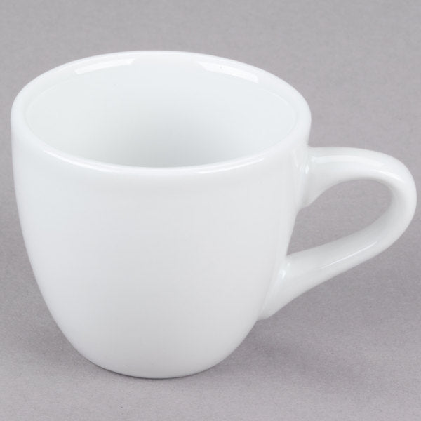 3.5 oz. Bright White Espresso China Cup - 36/Case
