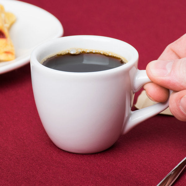 3.5 oz. Bright White Espresso China Cup - 36/Case